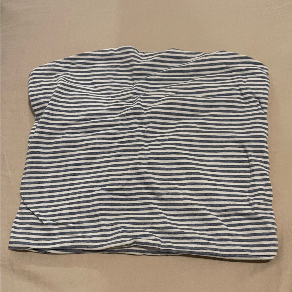 Brandy Melville Navy & White Striped Ribbed Tube Top – One Size
